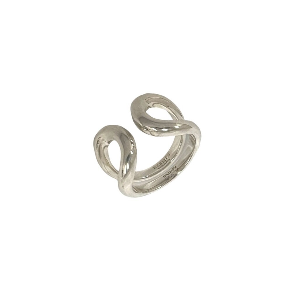 HERMES Silver Ring #50